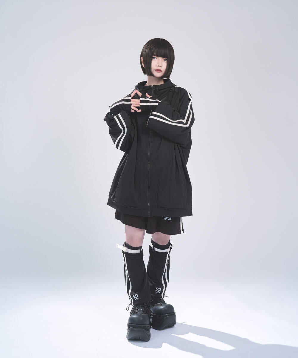 anonenone アノネジャージニーハイレッグカバー　黒×黒 アノネジャージ2WAYレッグカバー(ANOR-27)のページ|アノネノネ